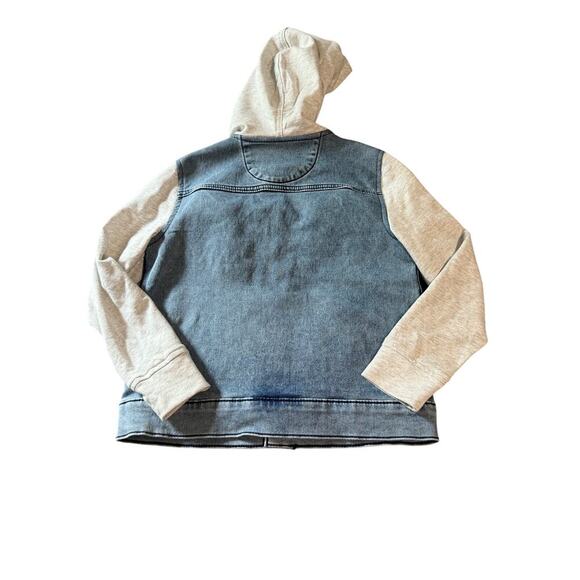 NWT art class Size Small 6/7 Boy Kid Unisex Snap Button Hood Denim Jacket Light - Picture 4 of 10